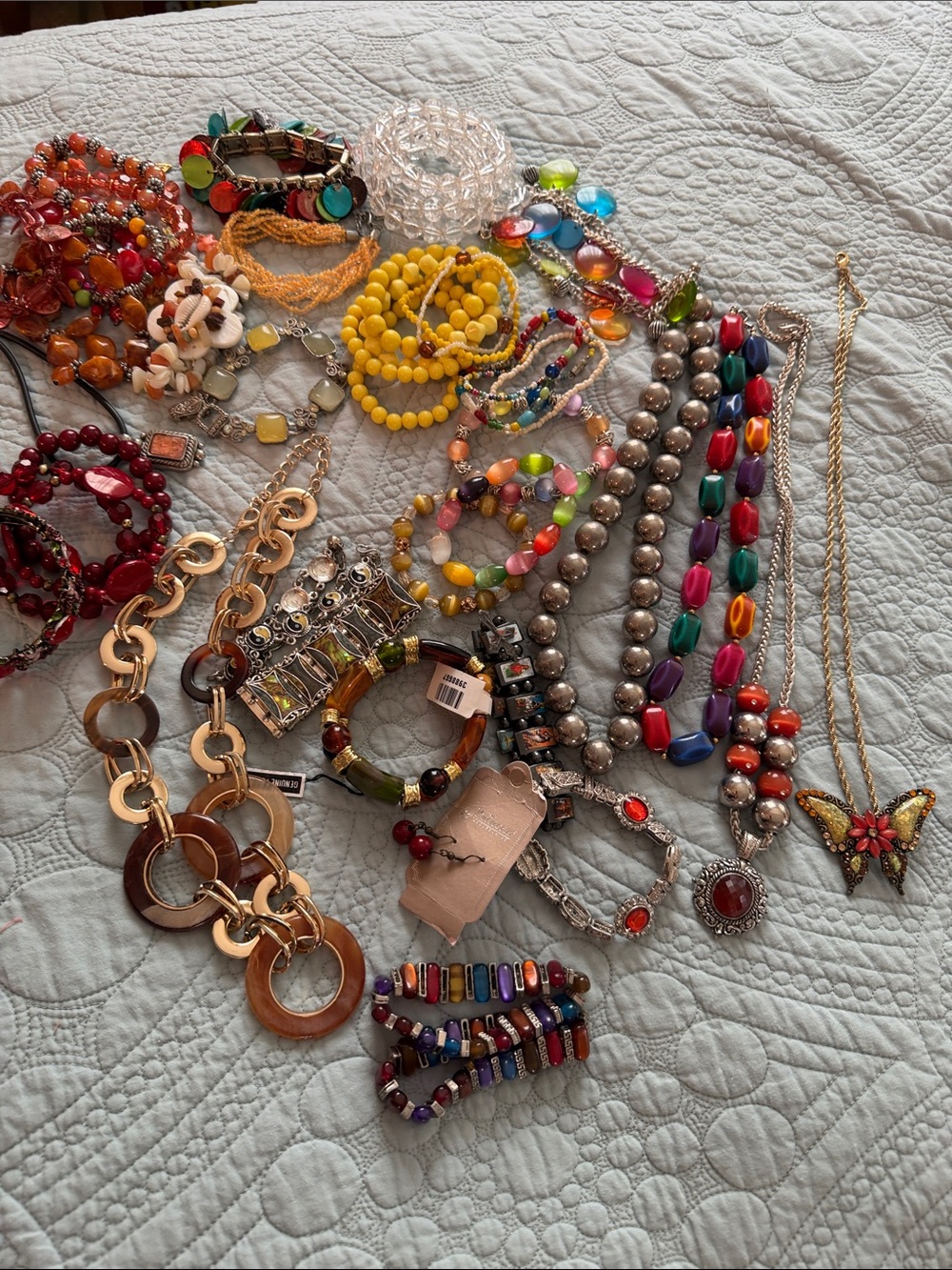 Beaded necklaces and bracelets selling all together good deal